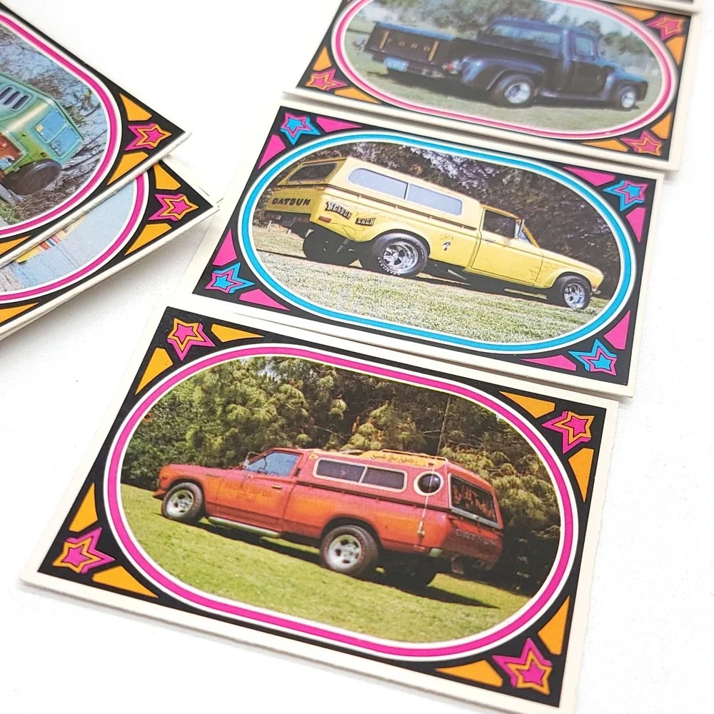 1975 Donruss Truckin' Trading Cards Complete Set Original Box‎ Lowrider Hot Rod